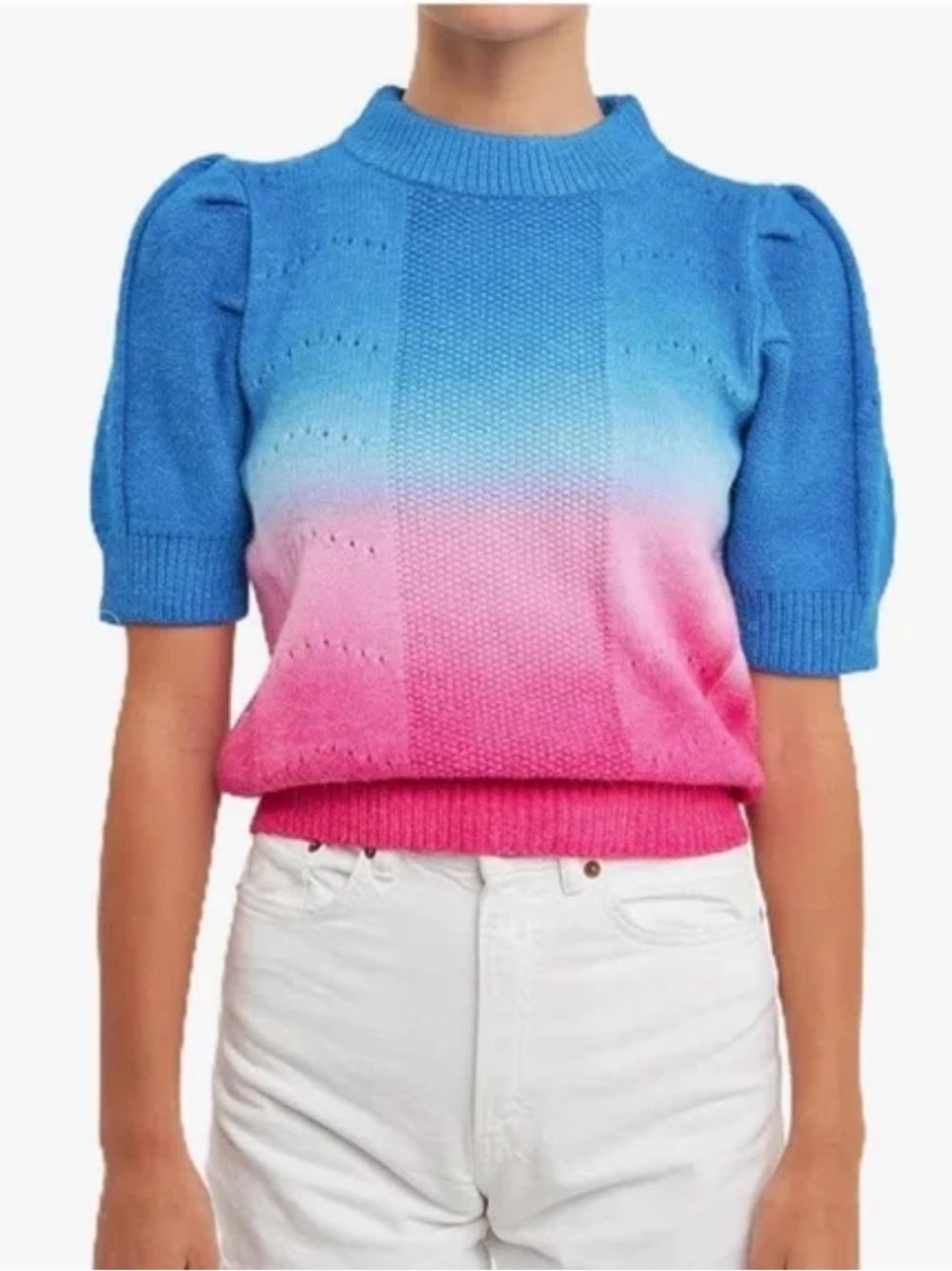 English Factory Women's Ombre Sweater Top